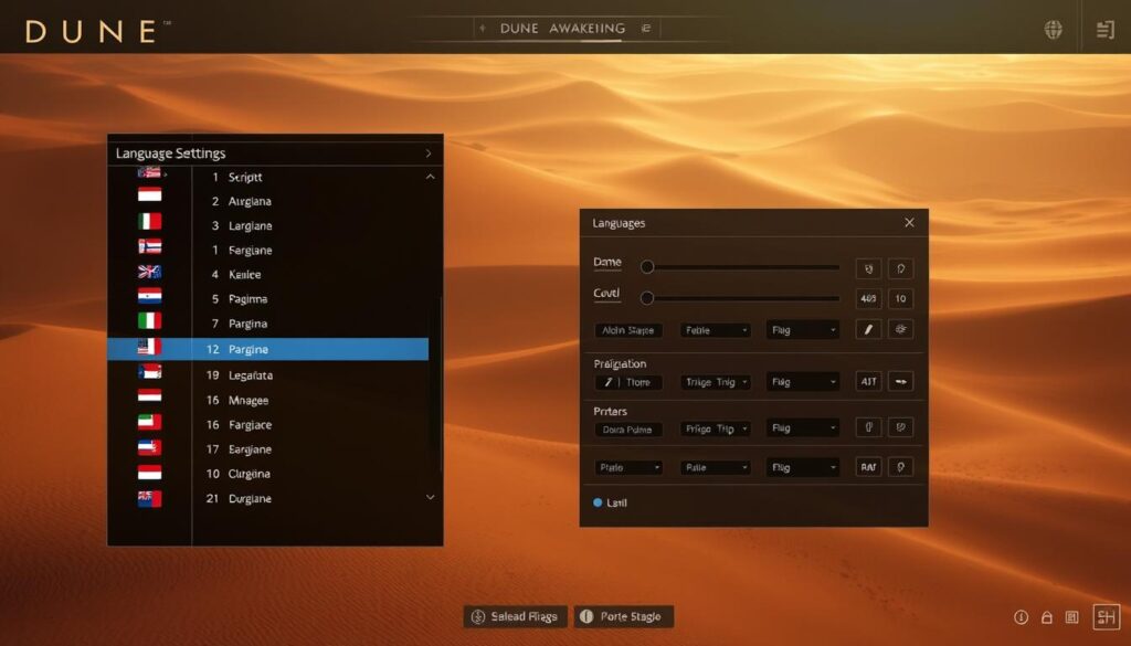 Dune Awakening language settings options