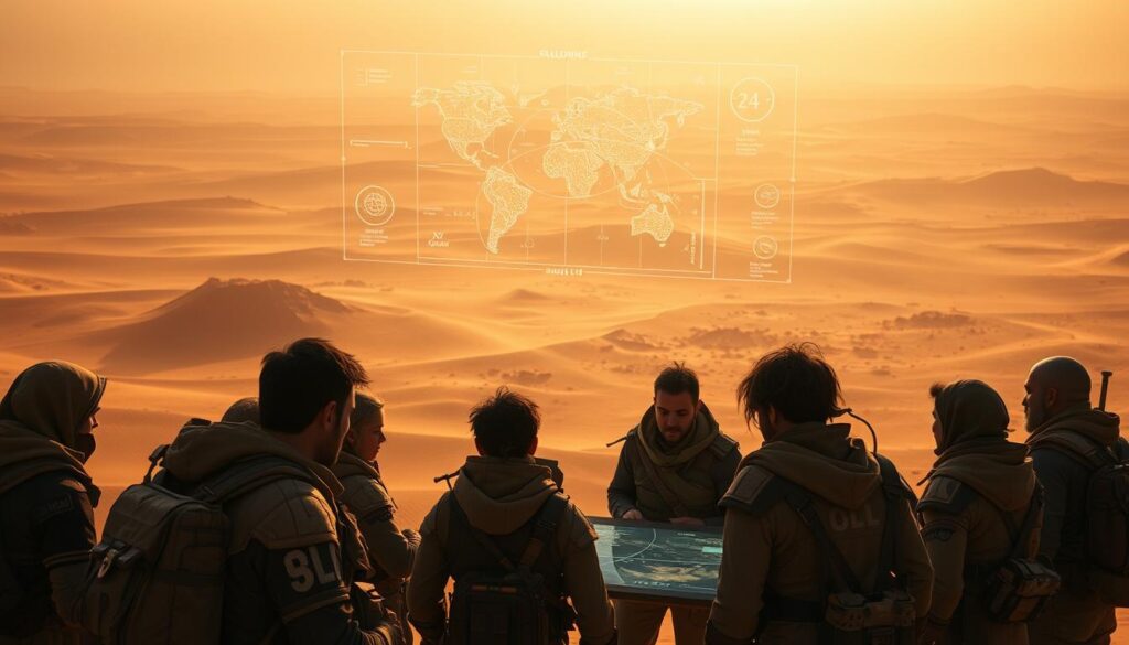 guild coordination strategies desert MMO