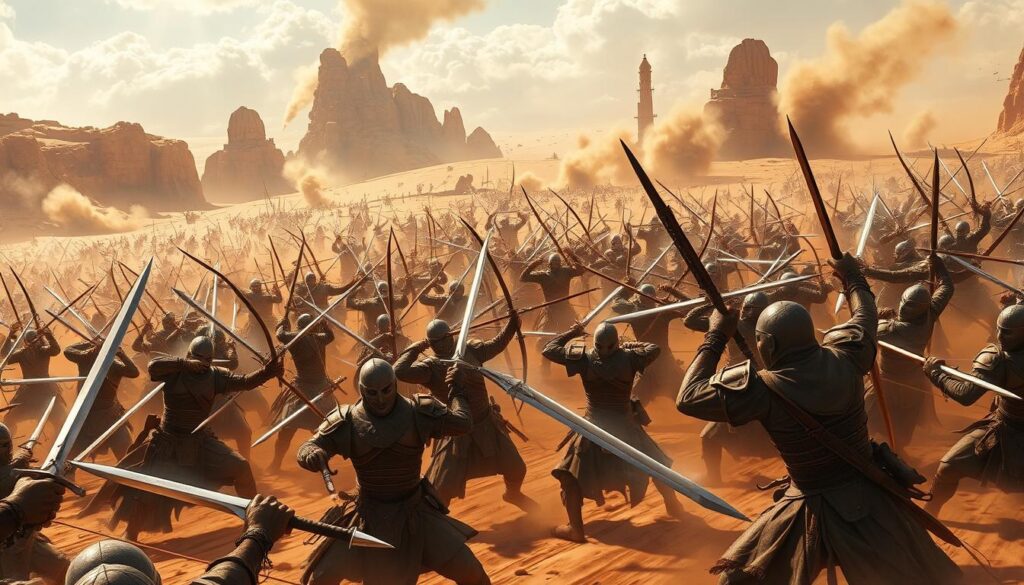 melee and ranged combat options