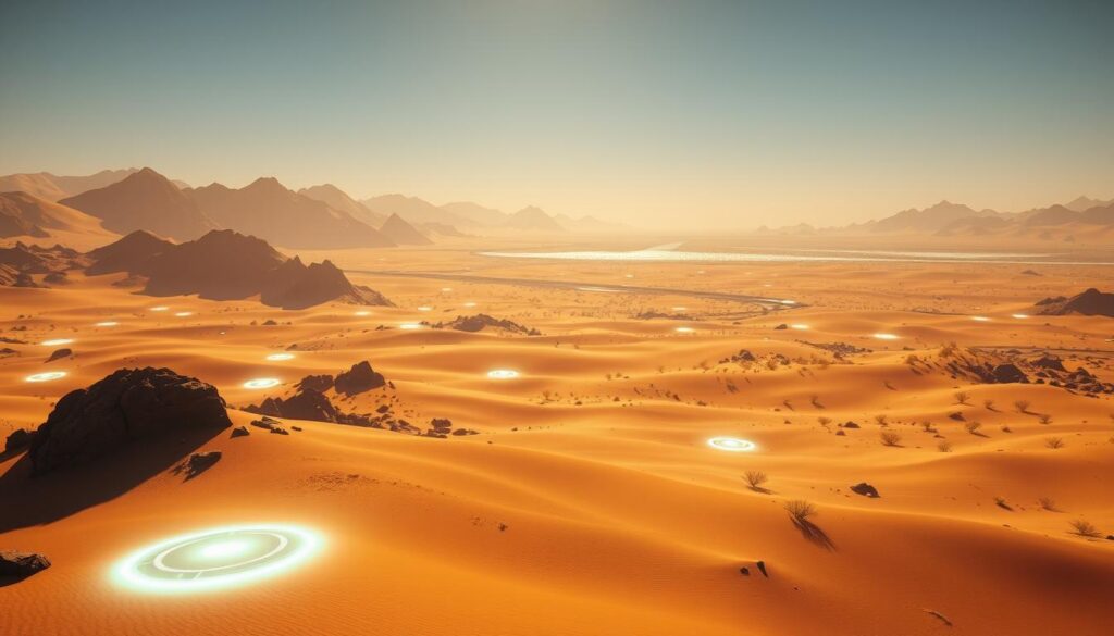 quest indicators in desert area quest indicators in desert area